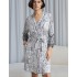 Халат трикотажный Mia-Amore LUCIA 1913, Цвет: молочный+узор, Размеры: L/XL