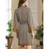 Запашной халат с узором Mia-Amore DONNA 5133, Цвет: коричневый, Размеры: 2XL/3XL, изображение 2