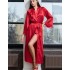 Длинный атласный халат Mia-Amore MARY 7439 красный, Цвет: красный, Размеры: 2XL/3XL