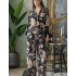 Пижама из тканой вискозы Mia-Amore RENE 5116, Цвет: цветы на черном, Размеры: XL