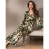 Шелковая домашняя пижама Mia-Amore VITTORIA 5157 темный хаки, Цвет: темный хаки, Размеры: 3XL, изображение 3