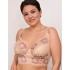 Бюстье для большой груди Valmira 1144 бежевый с розовым рубином, Цвет: бежевый с розовым ру, Размеры: 80F, изображение 3