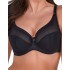 Бюстгальтер полумягкий Gaia 1058 SONIA PU черный, Цвет: черный, Размеры: 85F