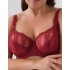 Бюстгальтер полумягкий с вышивкой Valmira 1109 сангрия, Цвет: сангрия с вышивкой, Размеры: 85C