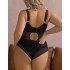Боди с мягкой чашкой Kris Line PANTHER BODY soft full cup, Цвет: черный+бежевый, Размеры: 65H, изображение 4