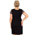 Сорочка с кружевными вставками Donna EMMA PLUS nightdress, Цвет: черный, Размеры: 4XL, изображение 2