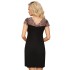 Сорочка с кружевными вставками Donna EMMA nightdress, Цвет: черный, Размеры: S, изображение 2