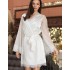 Шелковый халат с кружевом Mia-Amore WINDSOR 3883 белый, Цвет: белый, Размеры: S/M, изображение 3