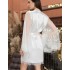 Шелковый халат с кружевом Mia-Amore WINDSOR 3883 белый, Цвет: белый, Размеры: S/M, изображение 2