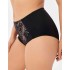 Трусы слипы высокие Milavitsa 256180 черный с нюдом, Цвет: черный с нюдом, Размеры: 4XL, изображение 3