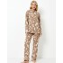 Пижама женская с брюками Aruelle MALIKA, Цвет: латте, Размеры: S, изображение 2