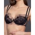 Мягкий кружевной бюстгальтер Gracija-Rim EMILY 10471, Цвет: черный/кофе с молоком, Размеры: 70C
