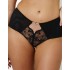 Трусы шорты высокие Subtille EIR BLACK high waist, Цвет: черно-бежевый, Размеры: M