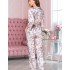 Шелковая пижама тройка Mia-Amore MIRACLE 3519, Цвет: жемчужно-розовый, Размеры: S, изображение 2