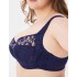 Бюстгальтер полумягкий с подкроем Lina A 6018 темно-синий, Цвет: темно-синий, Размеры: 75D, изображение 3