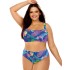 Пляжный бюст-топ Lorin L3167 BIG, Цвет: голубой, Размеры: 65G, изображение 3