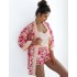 Короткий халат-кимоно Sensis MARGUERITE, Цвет: персиковый, Размеры: L/XL, изображение 2