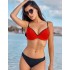 Раздельный купальник с уплотненной чашкой Ewlon A.8066_486, Цвет: красный, Размеры: S