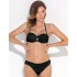 Черный купальник бандо слипы Lilly FL49, Цвет: черный, Размеры: 80D