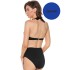 Раздельный купальник с высокими плавками Lilly FL50 синий, Цвет: синий, Размеры: 75D, изображение 2