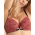 Кружевной бюстгальтер пуш-ап с оригинальной спинкой Alles GOJI P-UP, Цвет: розовый, Размеры: 65C
