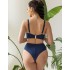 Мягкий купальный лиф Kris Line SANTORINI Bralette Bikini, Цвет: синий, Размеры: 65J, изображение 7