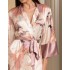 Длинный шёлковый халат Mia-Amore PEONY 4059, Цвет: мультицвет, Размеры: L/XL, изображение 4