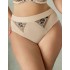 Трусы высокие Kris Line GLOW high waist, Цвет: темно-синий+бежевый, Размеры: M