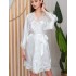 Шелковый запашной халат Mia-Amore ADELINA 4173 белый, Цвет: белый, Размеры: L/XL, изображение 3