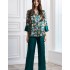 Шелковая пижама с брюками Mia-Amore EMERALD 3741, Цвет: изумрудный, Размеры: XS, изображение 4