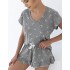 Легкая пижама из хлопка Sensis CECILY, Цвет: серый, Размеры: S, изображение 2
