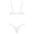 Соблазнительный комплект Obsessive ALISSIUM SET, Цвет: белый, Размеры: XL/2XL, изображение 4