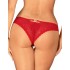 Кружевные трусики Obsessive CHILISA PANTIES, Цвет: красный, Размеры: XL/2XL, изображение 2