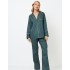 Хлопковая пижама с брюками Aruelle GENNY, Цвет: зеленый, Размеры: XS, изображение 2