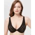 Треугольный бюстгальтер с пуш-ап Milavitsa 127660 черный с нюдом, Цвет: черный с нюдом, Размеры: 75A, изображение 5