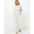 Плюшевый женский комплект Aruelle MEREDITH SET, Цвет: светло-серый, Размеры: 2XL, изображение 2