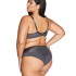 Трусы бразилиана Ava ROMANCE 2123 brazilian Gray, Цвет: графит, Размеры: 2XL, изображение 4