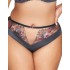 Трусы бразилиана Ava ROMANCE 2123 brazilian Gray, Цвет: графит, Размеры: 2XL