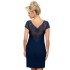 Сорочка с кружевом Donna ISMENA nightdress DARK BLUE, Цвет: темно-синий, Размеры: S, изображение 2 Сорочка с кружевом Donna ISMENA nightdress DARK BLUE, Цвет: темно-синий, Размеры: S, изображение 2