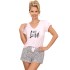 Пижама с шортами Donna PANTERA 1/2 pyjamas PINK, Цвет: розовый, Размеры: S