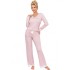 Вискозная пижама с брюками Donna SIMPLY long pyjamas POWDER PINK, Цвет: розовый, Размеры: S, изображение 2