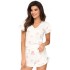 Хлопковая пижама с шортами Donna SWEET 1/2 pyjamas, Цвет: белый, Размеры: L Хлопковая пижама с шортами Donna SWEET 1/2 pyjamas, Цвет: белый, Размеры: L