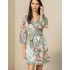 Короткий халат с цветами Mia-Amore AZALIA 4413, Цвет: серебристый, Размеры: L/XL Короткий халат с цветами Mia-Amore AZALIA 4413, Цвет: серебристый, Размеры: L/XL