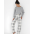 Пижама с фланелевыми брюками Sensis VESPER, Цвет: серый, Размеры: M, изображение 2
