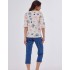 Женская пижама с брюками Cornette 147 SELENA, Цвет: экрю/синий, Размеры: M, изображение 2