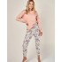 Пижама женская со штанами Taro 2997 POPPY, Цвет: персиковый, Размеры: M, изображение 2