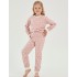 Пижама для девочек Taro 3040/3041/3050 CHLOE, Цвет: пыльная роза/белый, Размеры: 92
