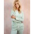 Женская пижама из хлопка Taro CHLOE 2979 ментол, Цвет: ментол, Размеры: S