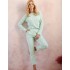 Женская пижама из хлопка Taro CHLOE 2979 ментол, Цвет: ментол, Размеры: S, изображение 2