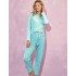 Женская пижама со штанами Taro 3217 ABI, Цвет: бирюзовый, Размеры: XL, изображение 2